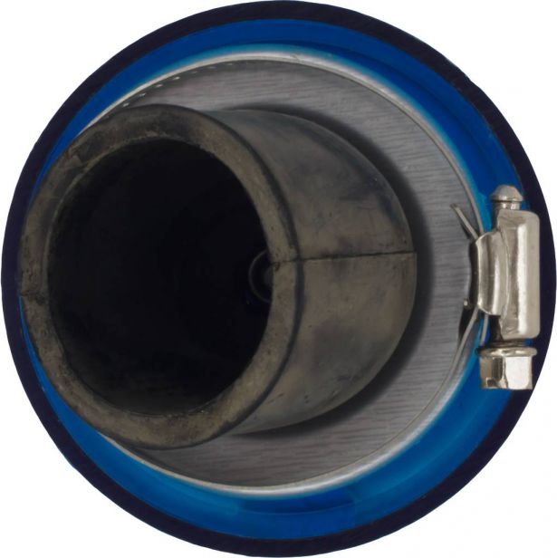 Air Filter - 35mm, Conical, Waterproof, Angled, Yimatzu Brand, Blue - 60A1352BU - PBC75F1
