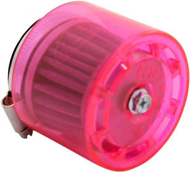 Air Filter - 35mm, Conical, Waterproof, Straight, Yimatzu Brand, Red - 60A1350RD - PBC74F1