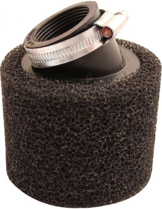 Air Filter - 38mm, Sponge, Angled, Yimatzu Brand, Black - 60A2380BK - PBC65F1