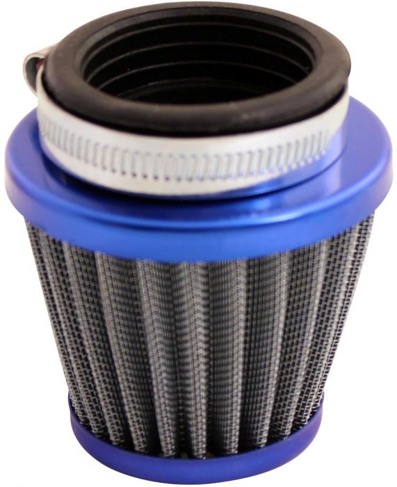 Air Filter - 44mm to 46mm, Conical, Medium Stack (60mm), 2 Stroke, Yimatzu Brand, Blue - 60P1180BU - PBC46F1