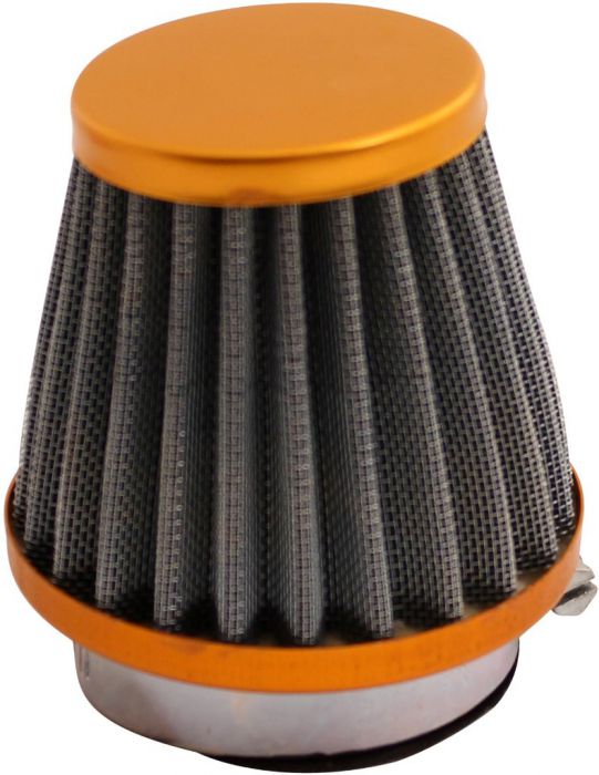 Air Filter - 44mm to 46mm, Conical, Medium Stack (60mm), 2 Stroke, Yimatzu Brand, Gold - 60P1180GD - PBC50F1