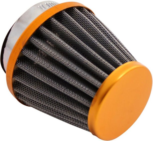Air Filter - 44mm to 46mm, Conical, Medium Stack (60mm), 2 Stroke, Yimatzu Brand, Gold - 60P1180GD - PBC50F1