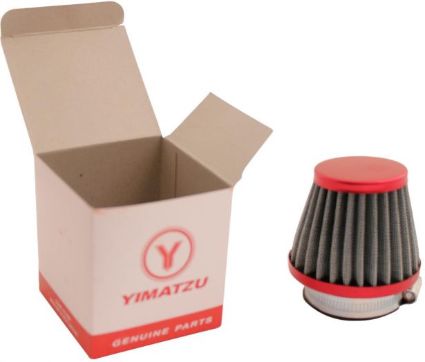 Air_Filter_ _44mm_to_46mm_Conical_Medium_Stack_60mm_2_Stroke_Yimatzu_Brand_Red_1