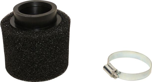 Air Filter - 48mm, Sponge, Straight, Yimatzu Brand, Black - 60A2482BK - PBC77F1
