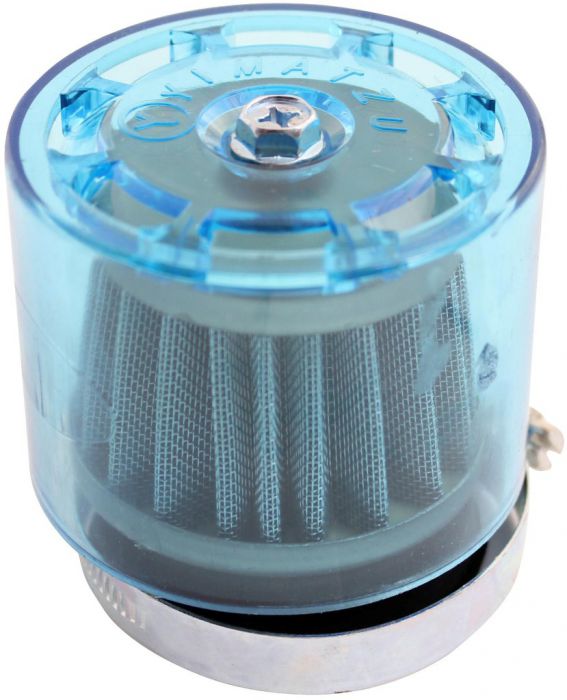 Air Filter - 48mm to 50mm, Conical, Waterproof, Straight, Yimatzu Brand, Blue - 60A1390BU - PBC39F1