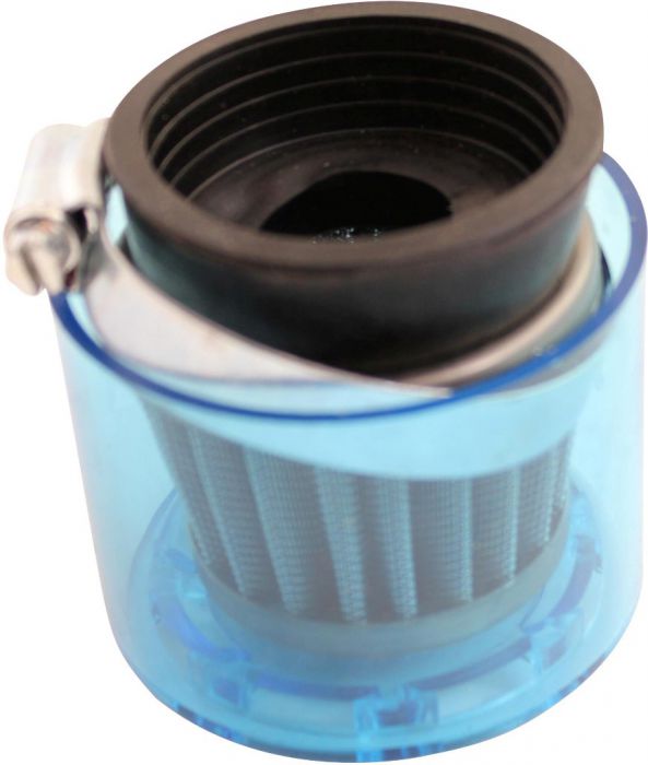 Air Filter - 48mm to 50mm, Conical, Waterproof, Straight, Yimatzu Brand, Blue - 60A1390BU - PBC39F1