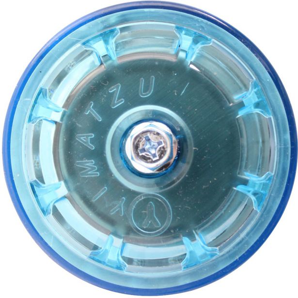 Air Filter - 48mm to 50mm, Conical, Waterproof, Straight, Yimatzu Brand, Blue - 60A1390BU - PBC39F1