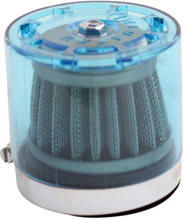 Air Filter - 58mm to 60mm, Conical, Waterproof, Straight, Yimatzu Brand, Blue - 60A1400BU - PBC43F1