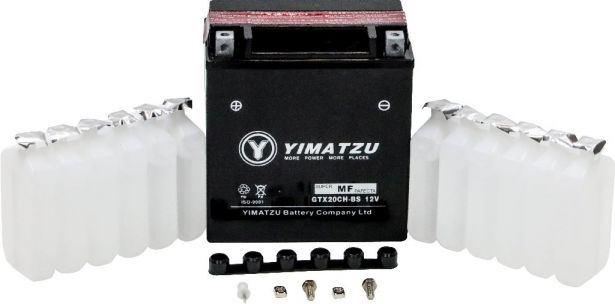 Battery - GTX20CH-BS Yimatzu, AGM, Maintenance Free - PBCBATMF12F1