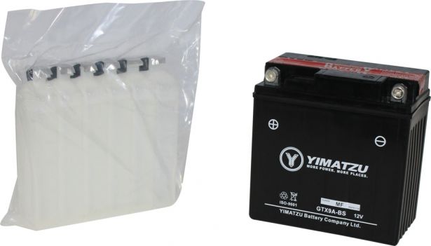 Battery - GTX9A-BS Yimatzu, AGM, Maintenance Free - BATMF1209A - PBC145EF1