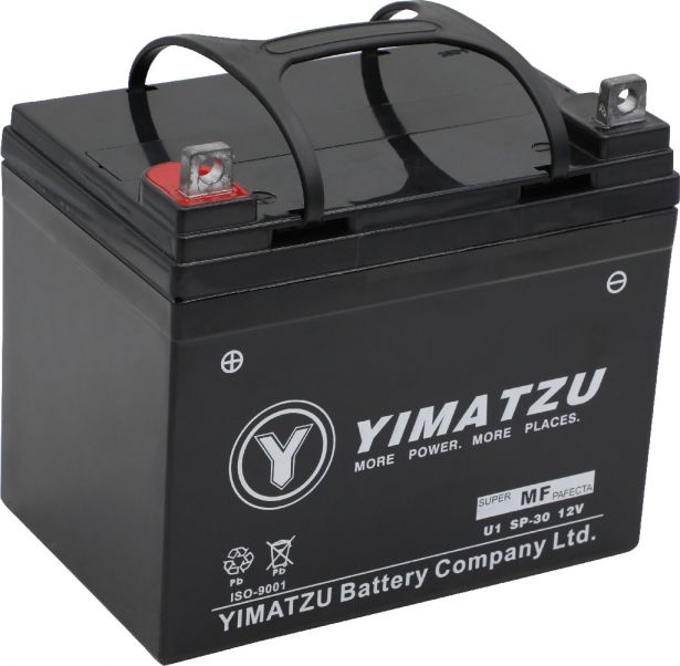 Battery - U1 SP-30 Yimatzu, AGM, Maintenance Free - PBCBATMF12F1