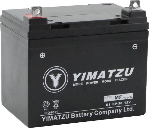 Battery - U1 SP-40 Yimatzu, Maintenance Free - BATMF1240U1 - PBC108EF1
