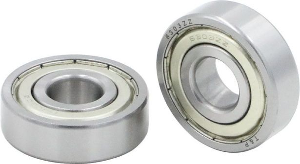 Bearing - 6303ZZ (2 pc set) 47x17x14 - BRG6303ZZ - PBC103F1