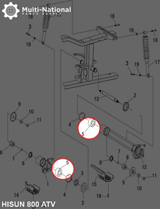 Bearing - DAC458445, 84x45x45, Hisun, 800cc, ATV (1pc) - BRG458445 - PBC284F1