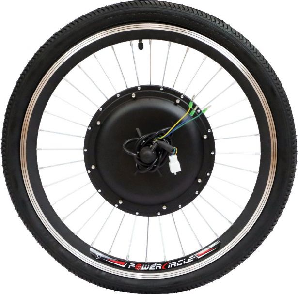 Bicycle Rim and Tire Set - 750W, 48V Hub, 22x1.75 Tire  - PBC34029FF1