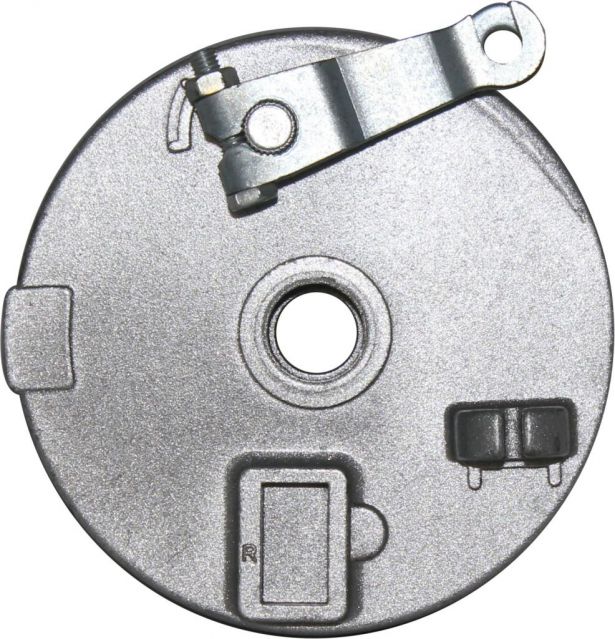 Brake Hub - Drum Brake Backing Plate, Right Side, ATV, 50cc to 150cc - 90D5115 - PBC782F1