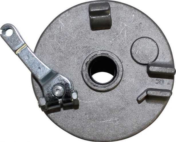 Brake Hub - Drum Brake Backing Plate & Brake Shoes, Right Side - 90D5105 - PBC798F1