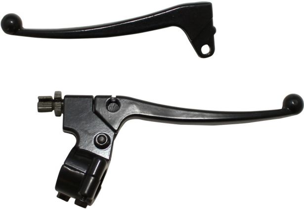 Brake & Clutch Lever Set - Aluminum, Black - LVR3240BK - PBC2971F1