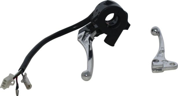 Brake & Clutch Lever Set - Yamaha PW50, Throttle Housing and Control Switch - LVR4000 - PBC2970F1