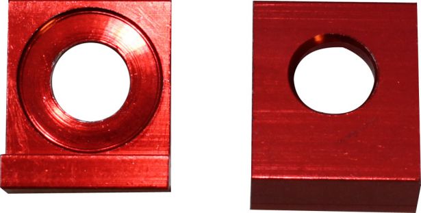 Chain Tensioners - 15mm, 2 pc Set, Red, CNC - 70A9730RD - PBC1159F1