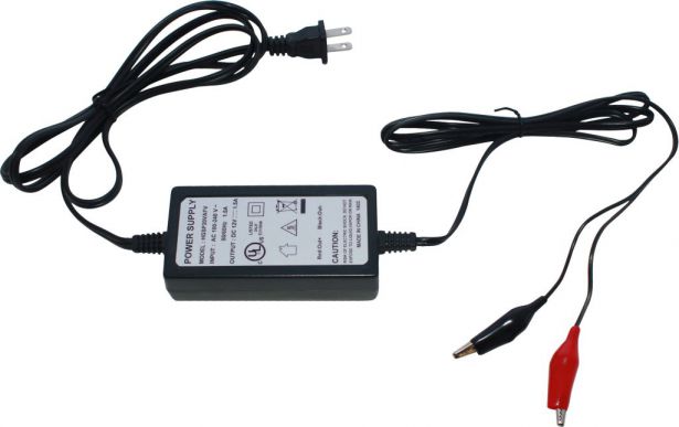 Charger - 12V, 1.5A, Alligator Clips - CHG1215AS - PBC1881F1