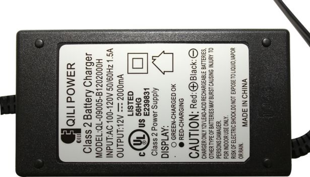 Charger - 12V, 2A, Alligator Clips, Trickle Charger - CHG1220AS - PBC1894F1