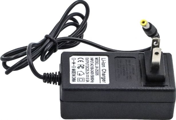 Charger - 24V, 1A, Lithium Ion, SHOK Scooters Electron - PBCCHG24F1