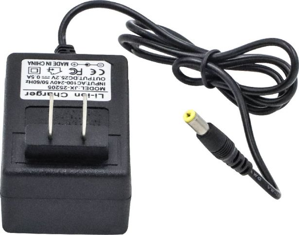 Charger - 24V, 1A, Lithium Ion, SHOK Scooters Electron - PBCCHG24F1