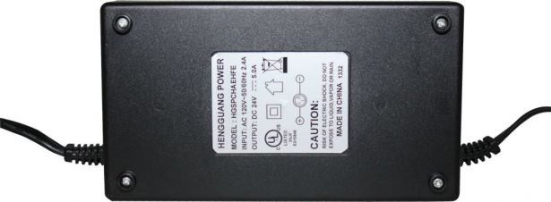 Charger - 24V, 5A, 3-Pin XLR Plug (Male DIN) - CHG2450XS - PBC1880F1