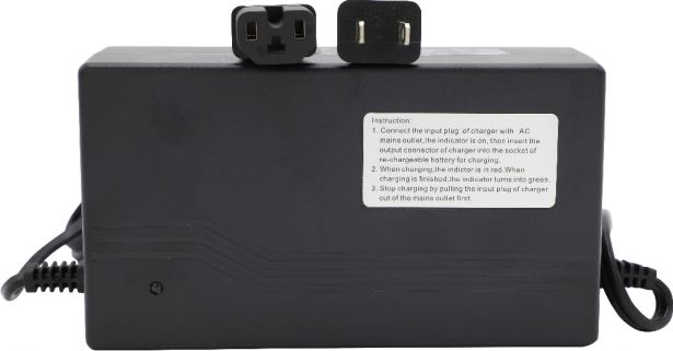 Charger - 48V, 2A, C13 Plug with Universal T-Prong, Reverse Polarity - CHG4820TR - PBC1547EF1