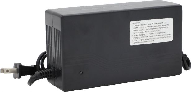 Charger - 72V, 2.5A, C13 Plug with Universal T-Prong, Reverse Polarity - CHG7225TR - PBC1518EF1