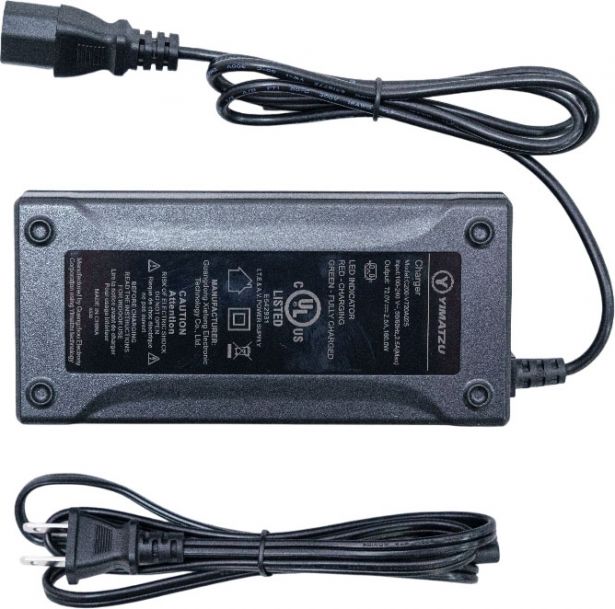 Charger - 72V, 2.5A, C13 Plug with Universal T-Prong, Yimatzu - CHG7225YTS - PBC1582EF1
