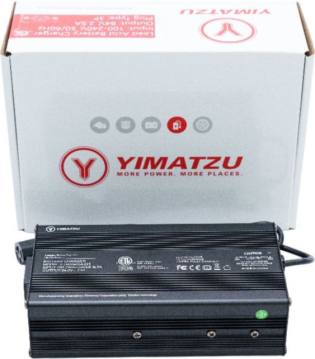 Charger - 84V, 2.5A, C13 Plug with Universal T-Prong, Yimatzu - CHG8425YTS - PBC1574EF1