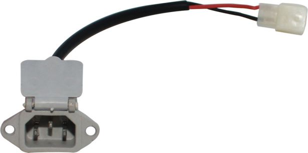 Charger Plug/Port - Electric Scooter, 3 Prong, 2 Wire - 10A9052 - PBC2425F1