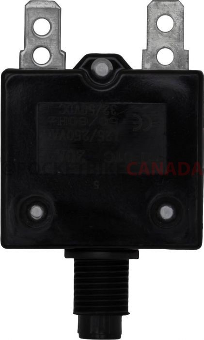 Circuit Breaker - Push Button, 20A, HT-01C, 125/250VAC, 32/50VDC - 60A9620 - PBC2370F1
