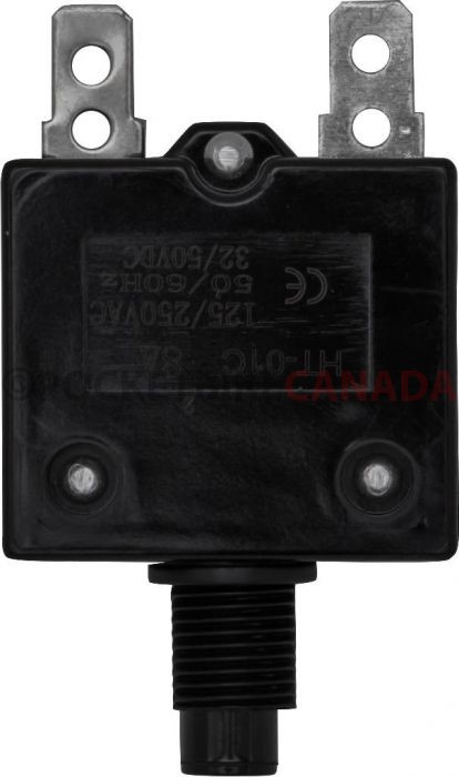 Circuit Breaker - Push Button, 8A, HT-01C, 125/250VAC, 32/50VDC - 60A9608 - PBC2273F1