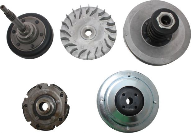 Clutch - Complete Assembly, Torque Convertor, Variator, Clutch Weight, Yamaha, Hisun, 400cc - 30A3340 - PBC1334F1