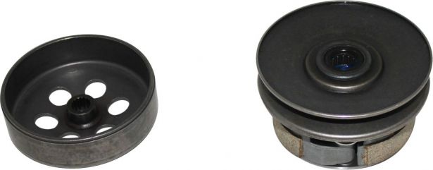 Clutch - Drive Pulley with Clutch Bell, Yamaha, 125cc, 16 Spline - 30A3708 - PBC1235F1