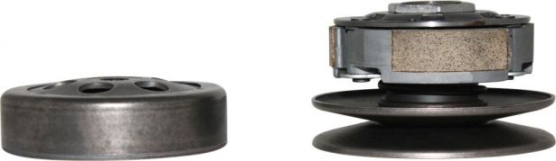 Clutch - Drive Pulley with Clutch Bell, Yamaha, 125cc, 16 Spline - 30A3708 - PBC1235F1