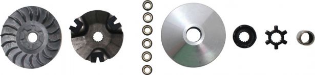 Clutch - Variator, Yamaha, 50cc, 2 Stroke, 15 Spline - 30A3602 - PBC1314F1