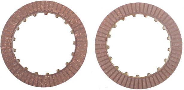 Clutch Plate Set - Manual, 125cc, Kick & Electric Start, 2pc - 30A4005 - PBC1212F1