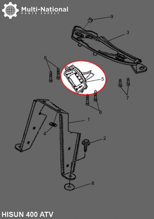 Combination Meter - Meter Assembley, ATV, Hisun, 400cc - 10A7341 - PBC2267F1