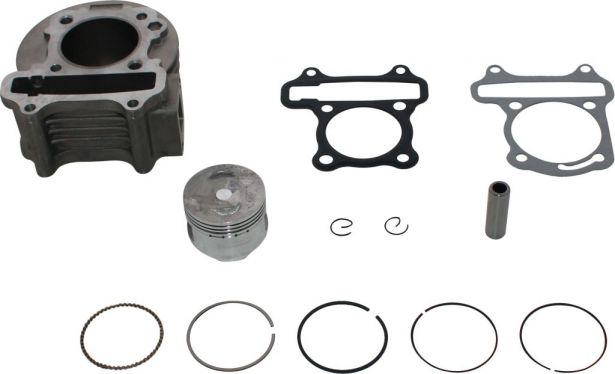 Cylinder Block Assembly - Big Bore, GY6, 50cc to 110cc, 50mm, 12pc - 20A8950 - PBC1603F1