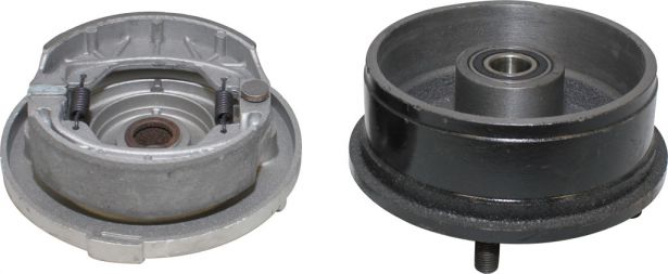 Drum Brake Assembly - 4 Bolt, M10, Left Side - 90A5125 - PBC738F1