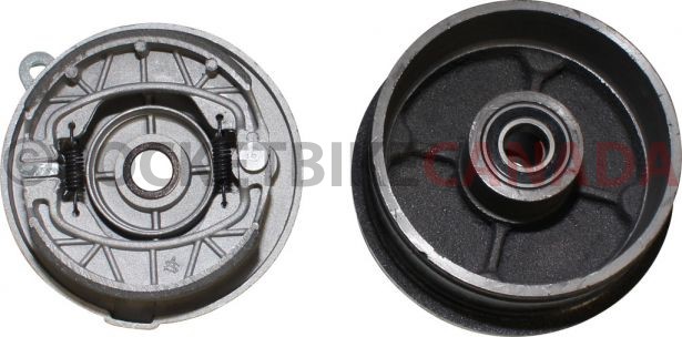Drum Brake Assembly - 4 Bolt, M10, Left Side - 90A5125 - PBC738F1