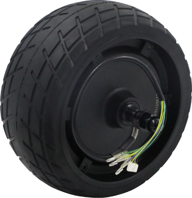 Electric Motor & Wheel Assembly - 48V, 800W, SHOK Scooters Graviton - PBC10SF1