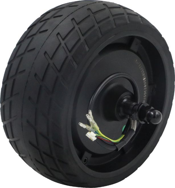 Electric Motor & Wheel Assembly - 48V, 800W, SHOK Scooters Graviton - PBC10SF1