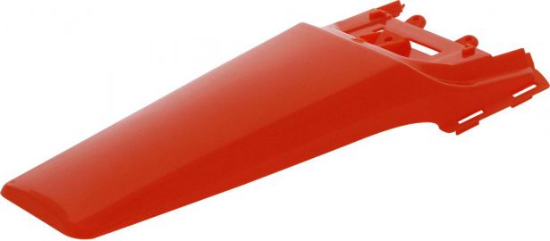 Fender - Rear, Plastic, 50cc to150cc, Dirt Bike, Orange (1 pc) - 70D7112OG - PBC536F1