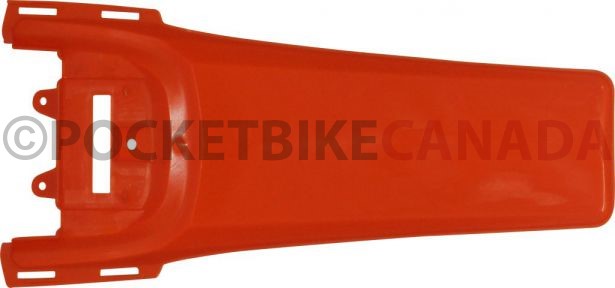 Fender - Rear, Plastic, 50cc to150cc, Dirt Bike, Orange (1 pc) - 70D7112OG - PBC536F1