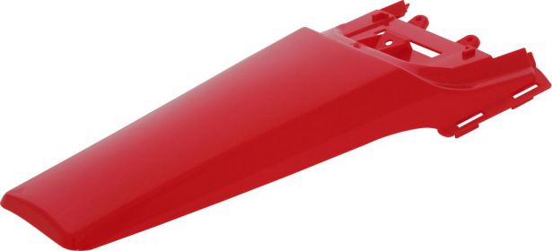 Fender - Rear, Plastic, 50cc to150cc, Dirt Bike, Red (1 pc) - 70D7112RD - PBC550F1
